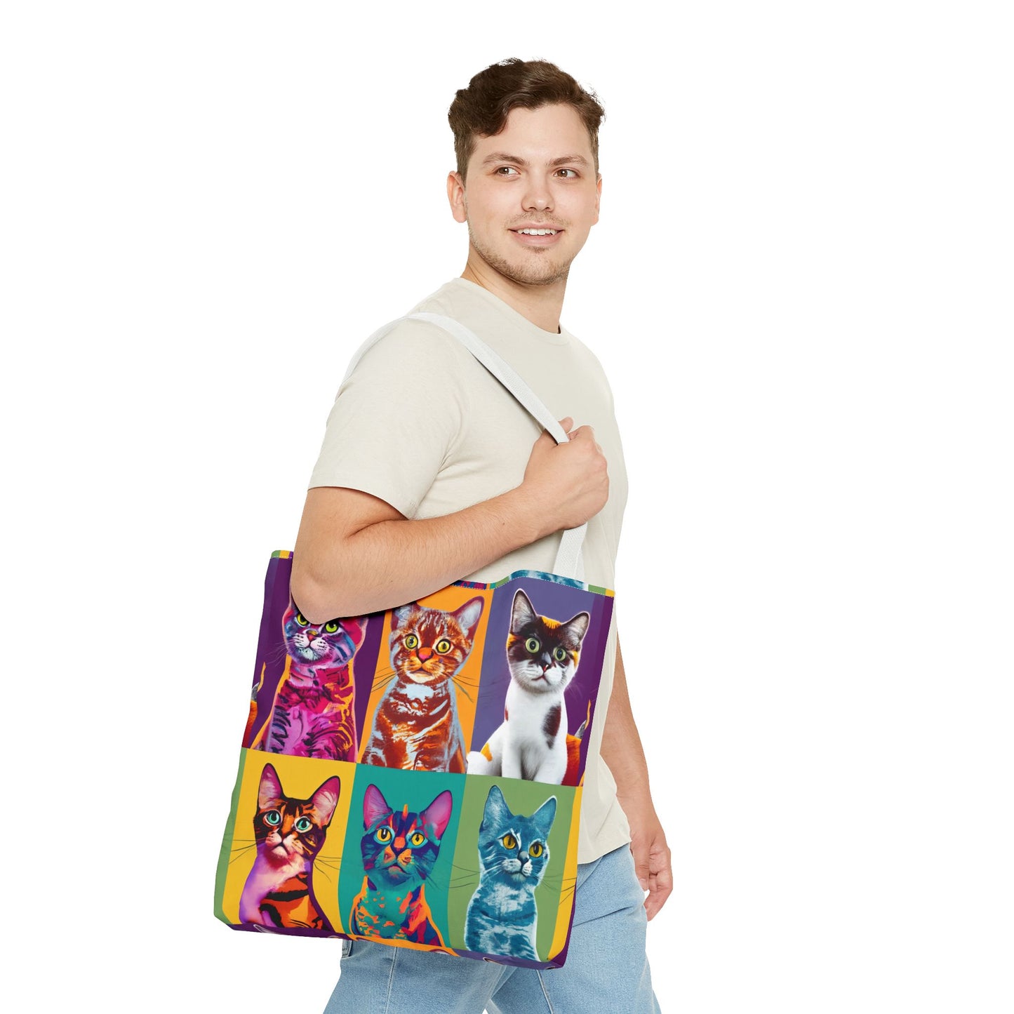 Catty Warhol Tote Bag