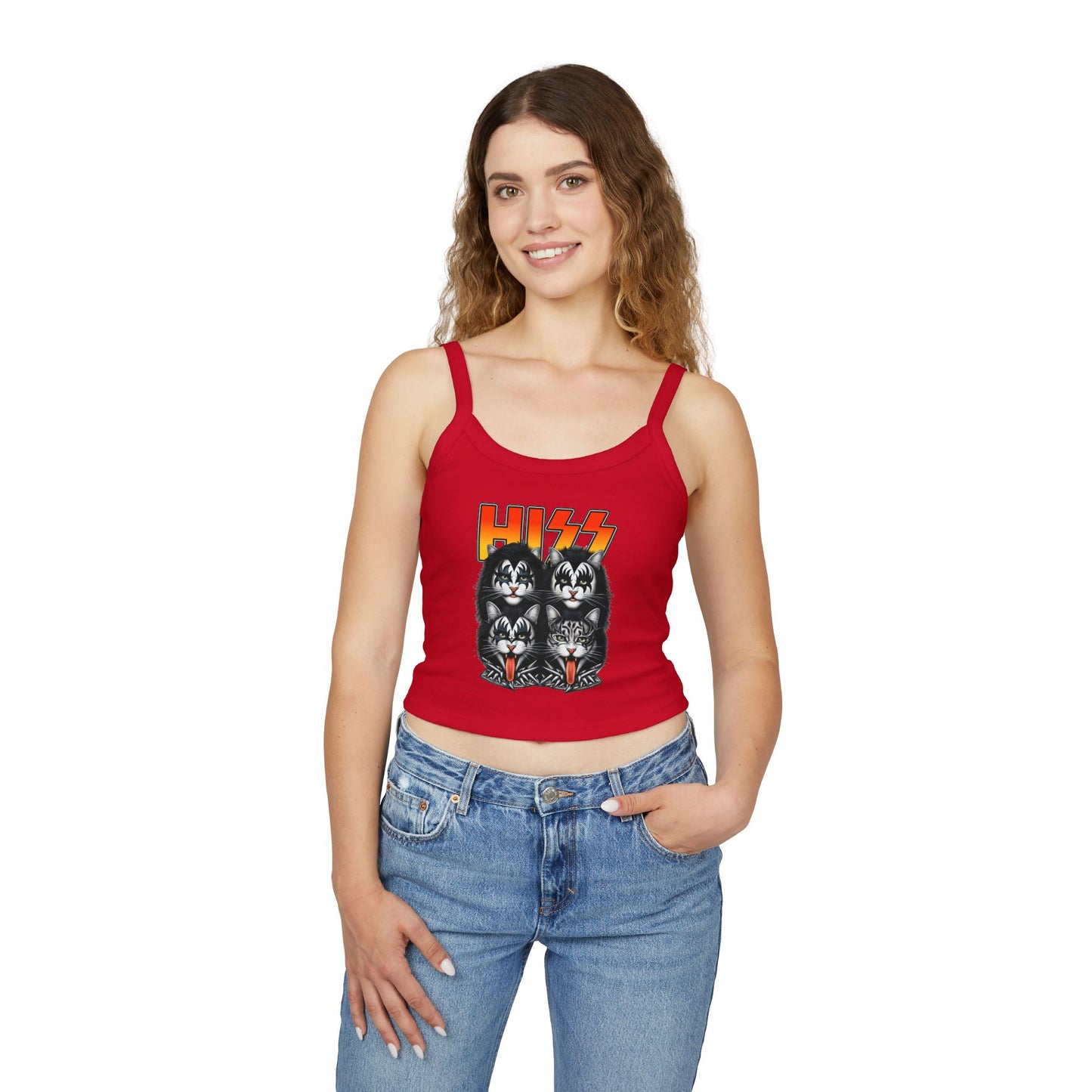Hiss Band Women's Spaghetti Strap Tank Top