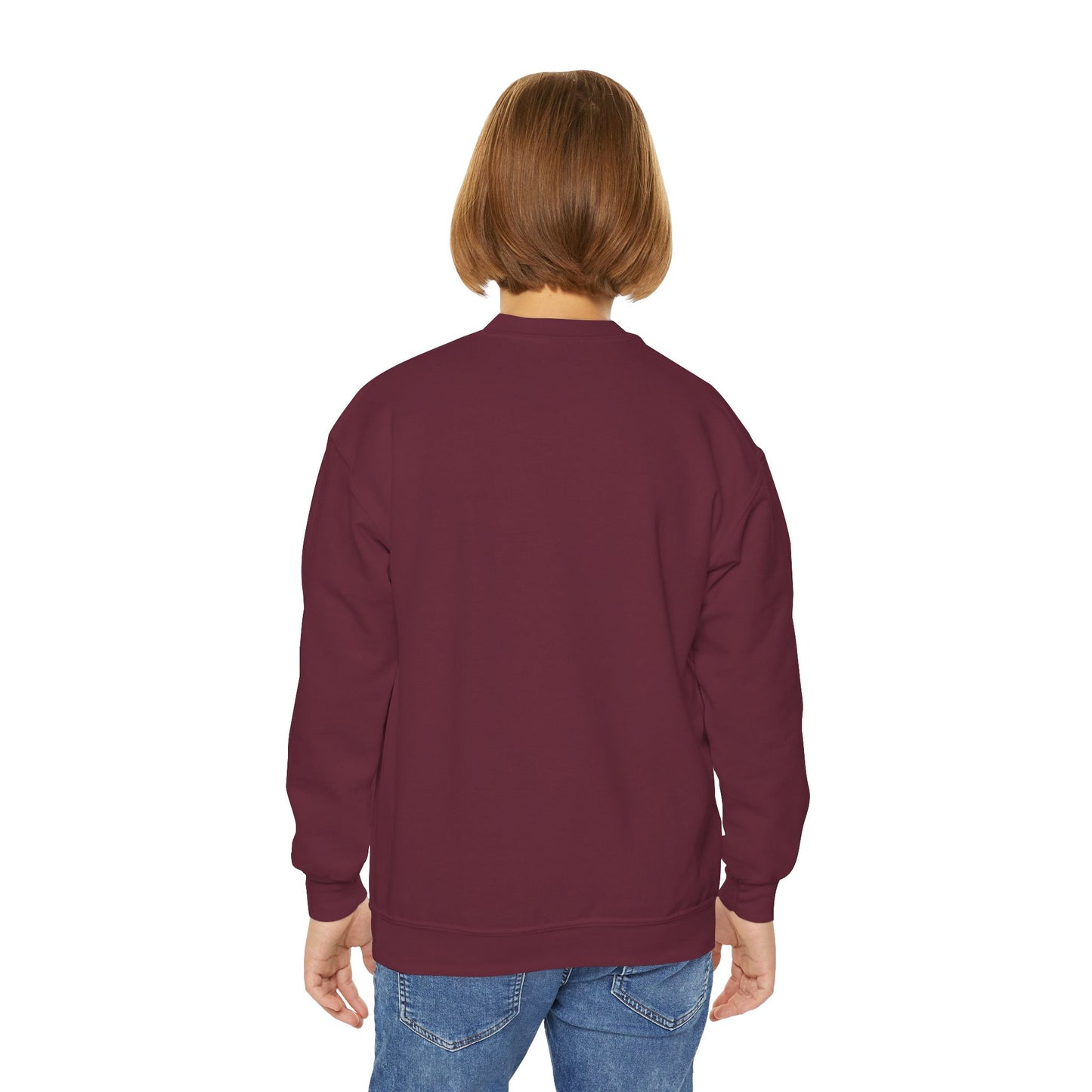 Cat Tail Love Retro Heart Youth Crewneck Sweatshirt