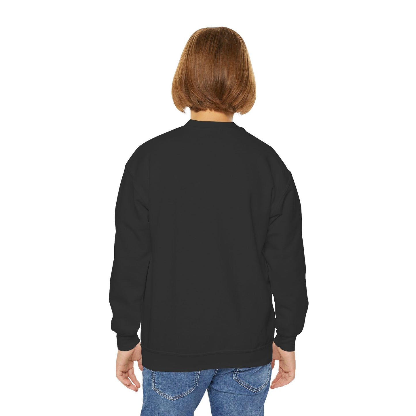 Cat Tail Love Retro Heart Youth Crewneck Sweatshirt