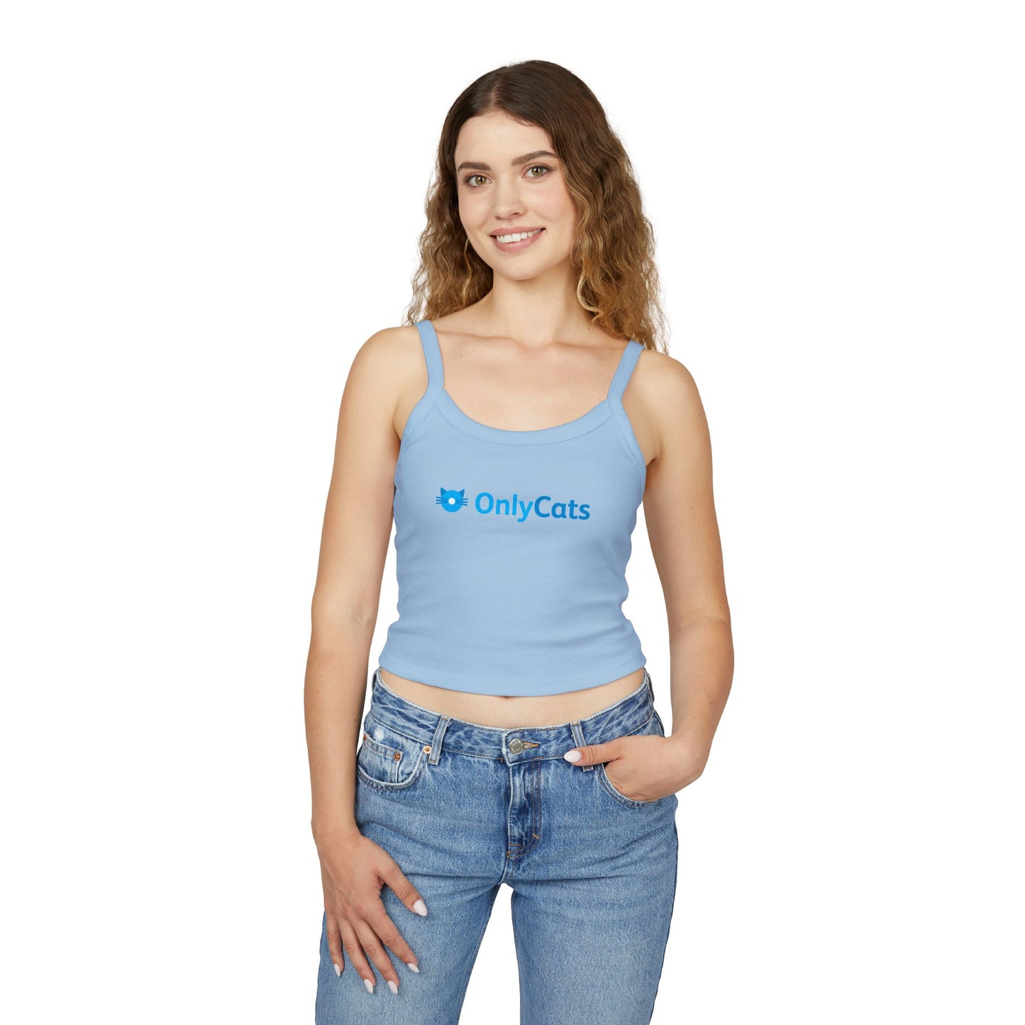 OnlyCats Cat Butt Women's Spaghetti Strap Tank Top