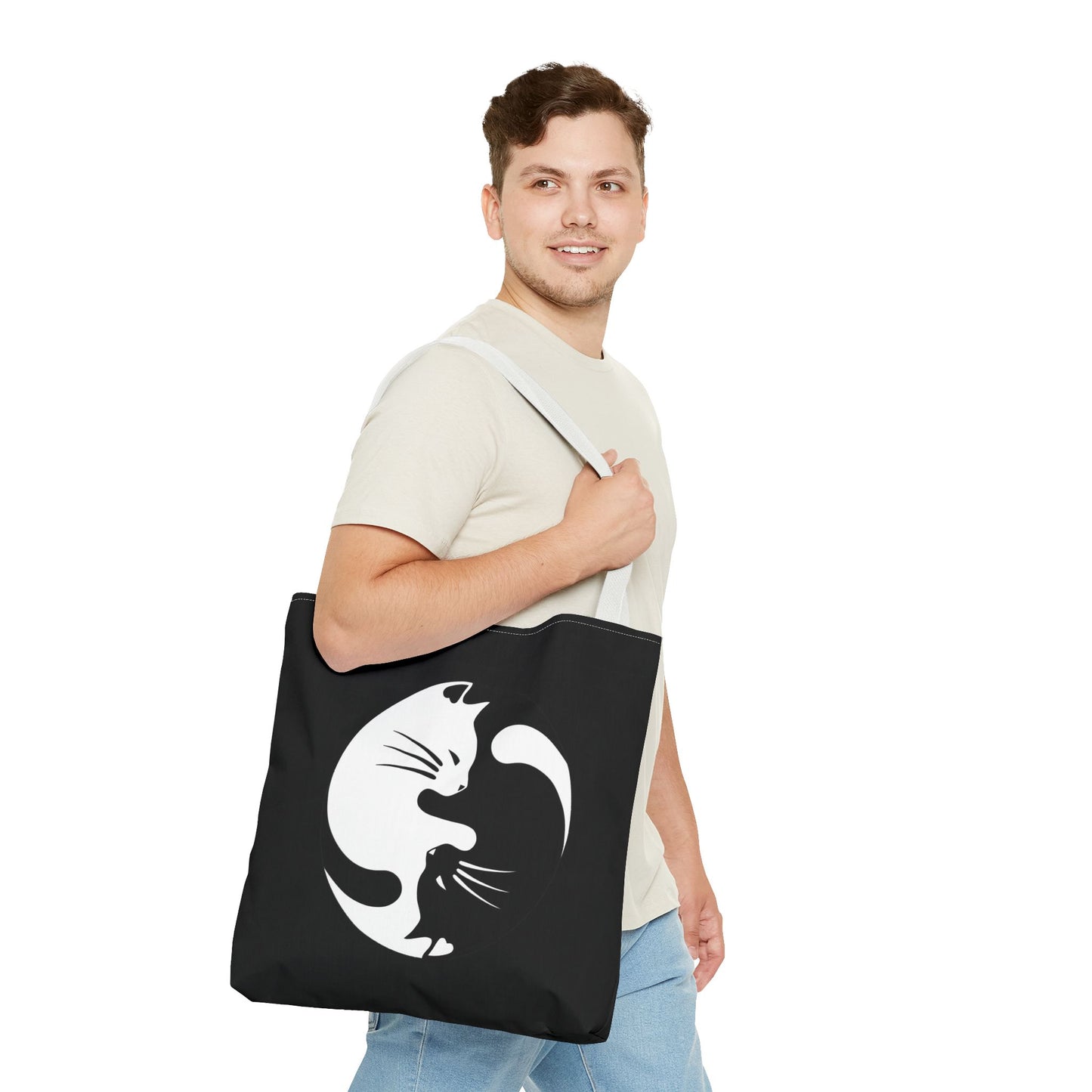 Yin Yang Kitties Tote Bag