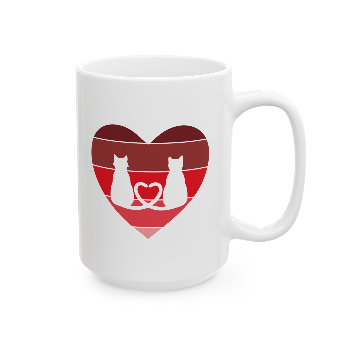 Cat Tail Love Coffee Mug