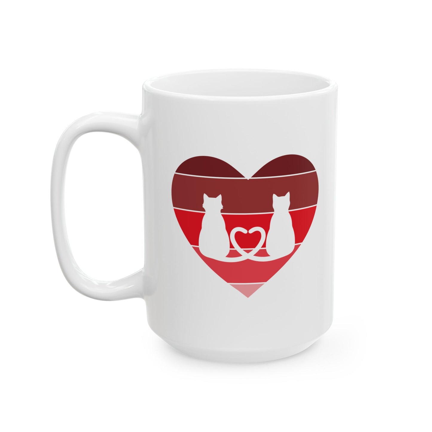 Cat Tail Love Coffee Mug