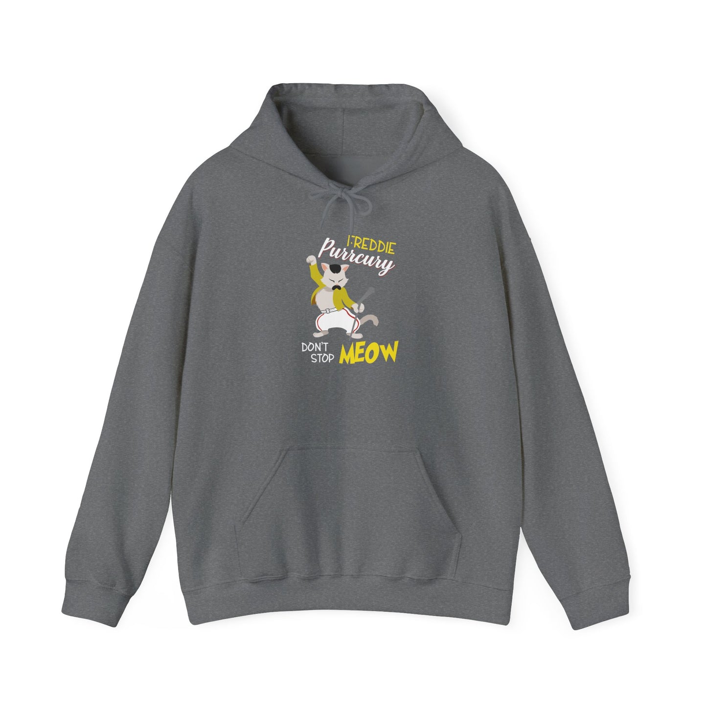 Freddie Purrcury Don’t Stop Meow Hooded Sweatshirt