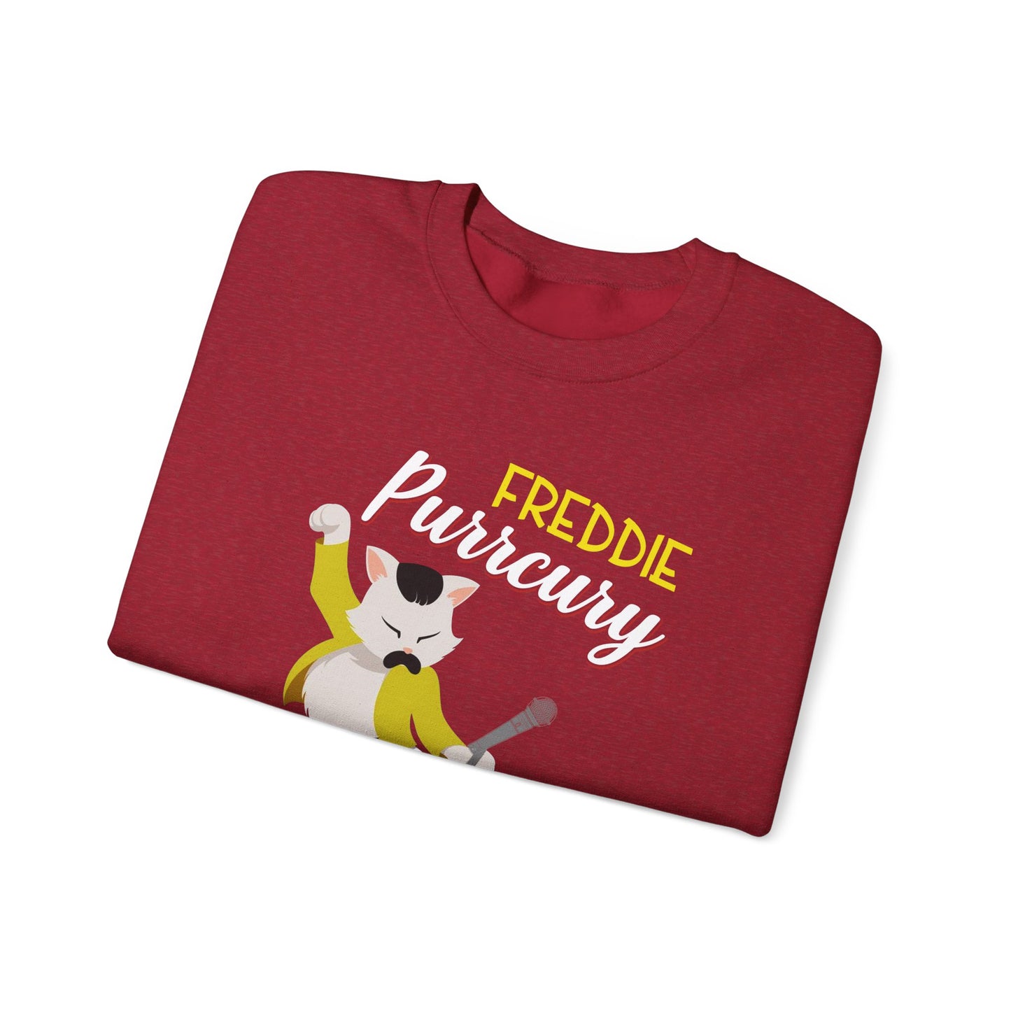 Freddie Purrcury Don’t Stop Meow Crewneck Sweatshirt