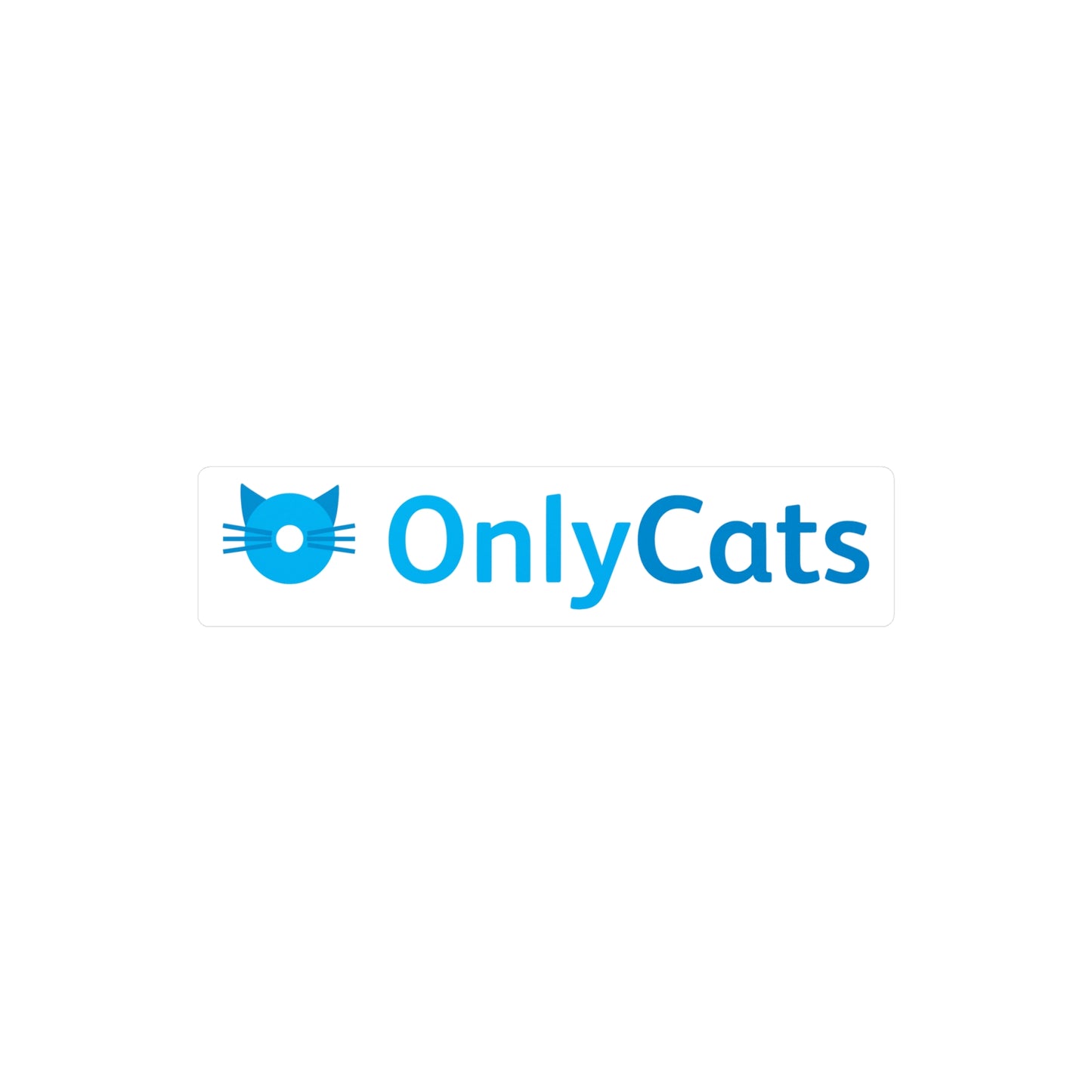 OnlyCats Logo Vinyl Decal Sticker