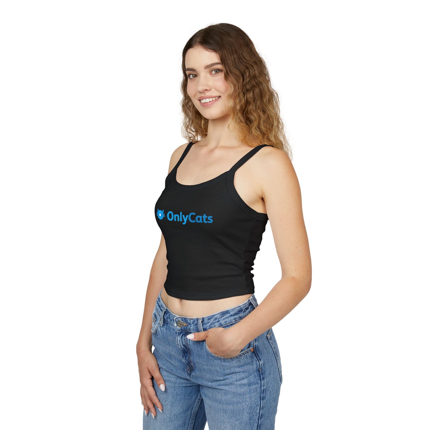 OnlyCats Cat Butt Women's Spaghetti Strap Tank Top