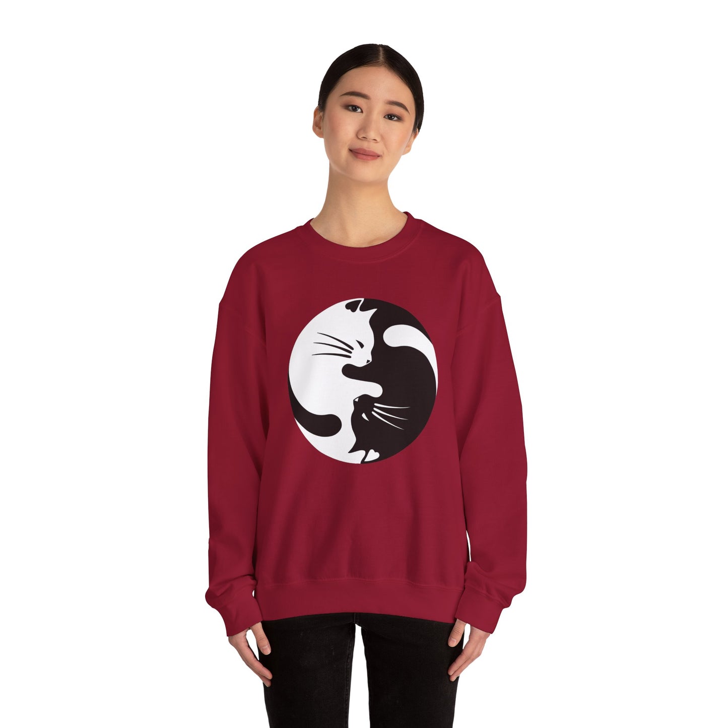 Yin Yang Kitties Crewneck Sweatshirt