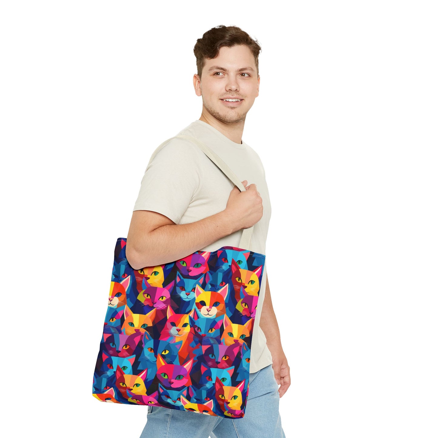 Prismatic Paws Tote Bag