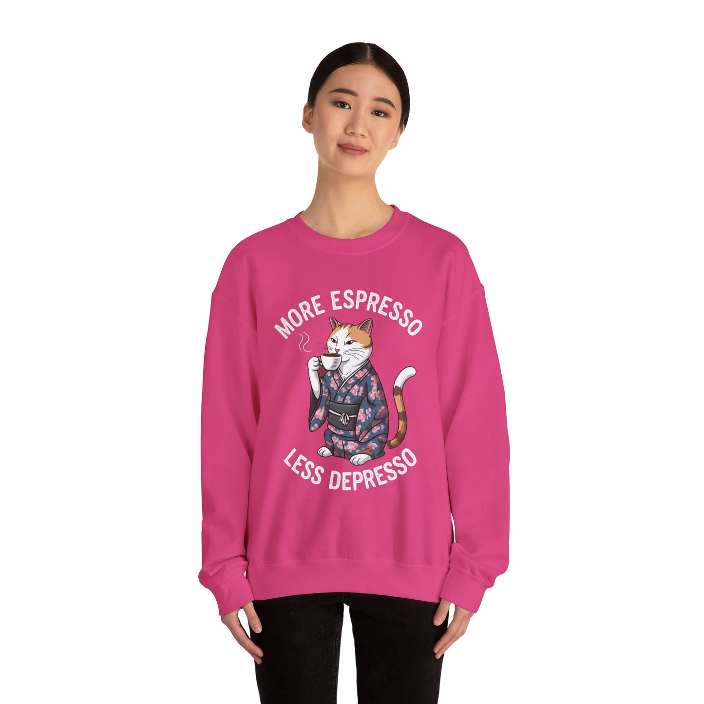 More Espresso Less Depresso Crewneck Sweatshirt