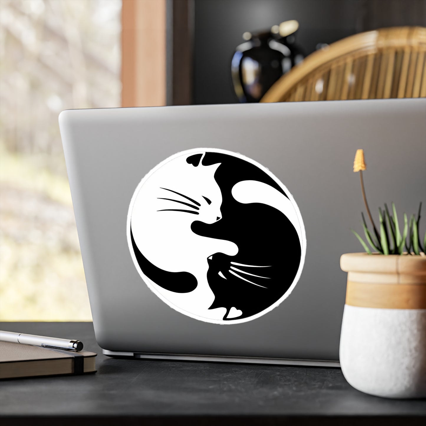 Yin Yang Kitties Vinyl Decal
