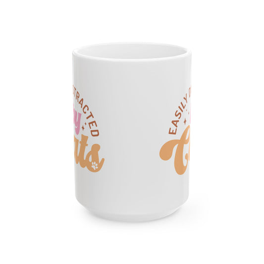Easily Distracted by Cats Coffee Mug