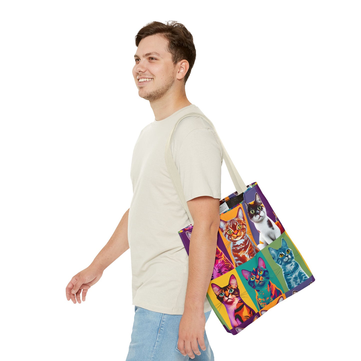 Catty Warhol Tote Bag