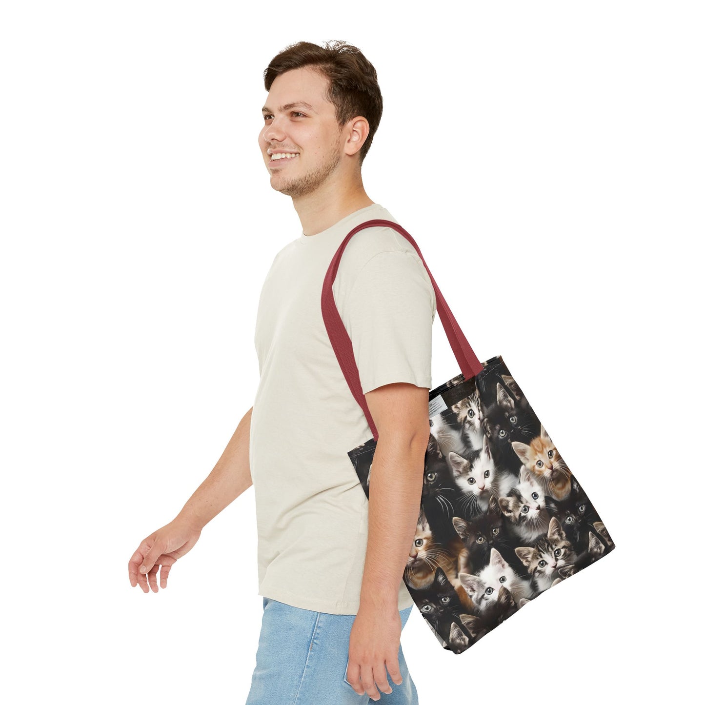 Cozy Kitten Crowd Tote Bag
