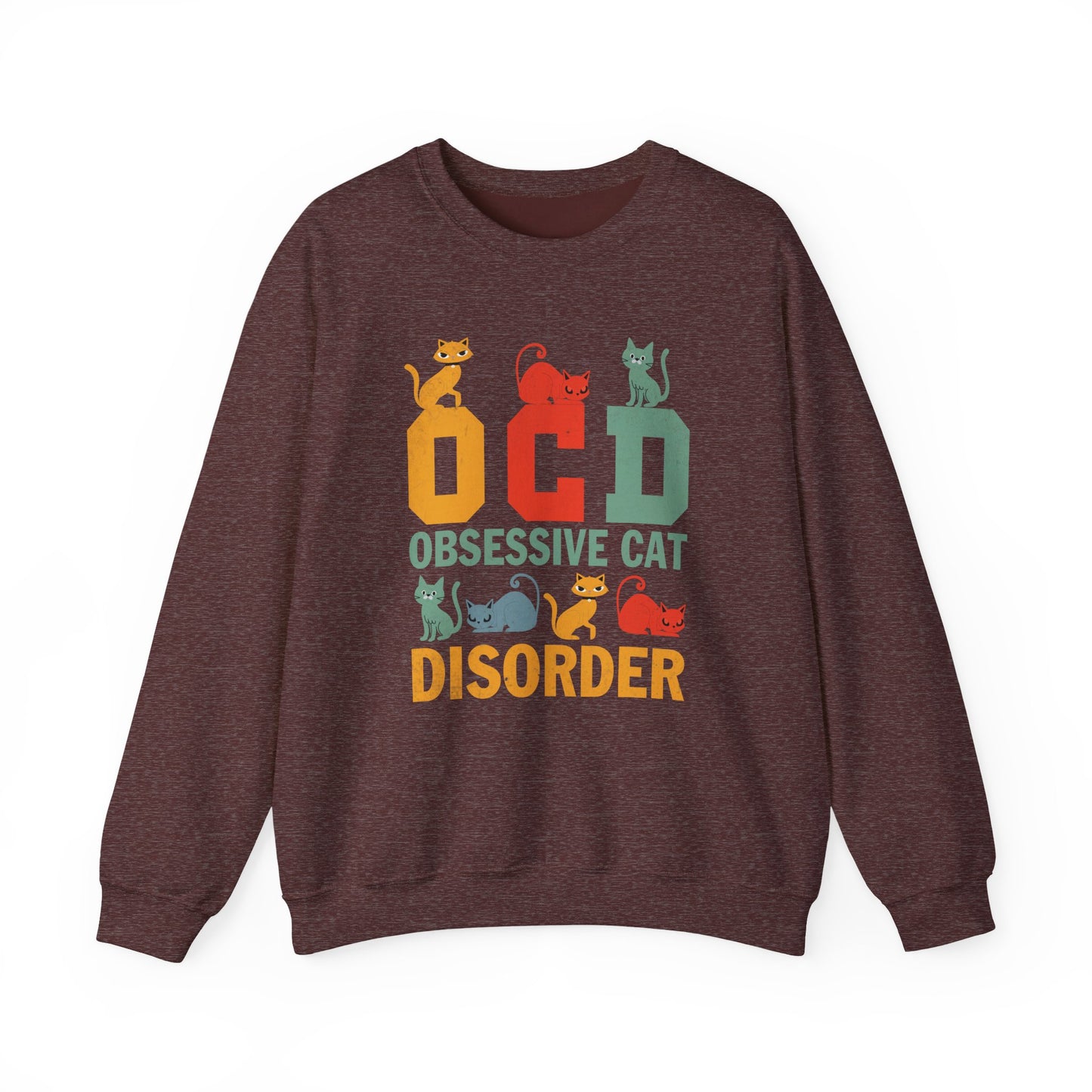 OCD Obsessive Cat Disorder Crewneck Sweatshirt