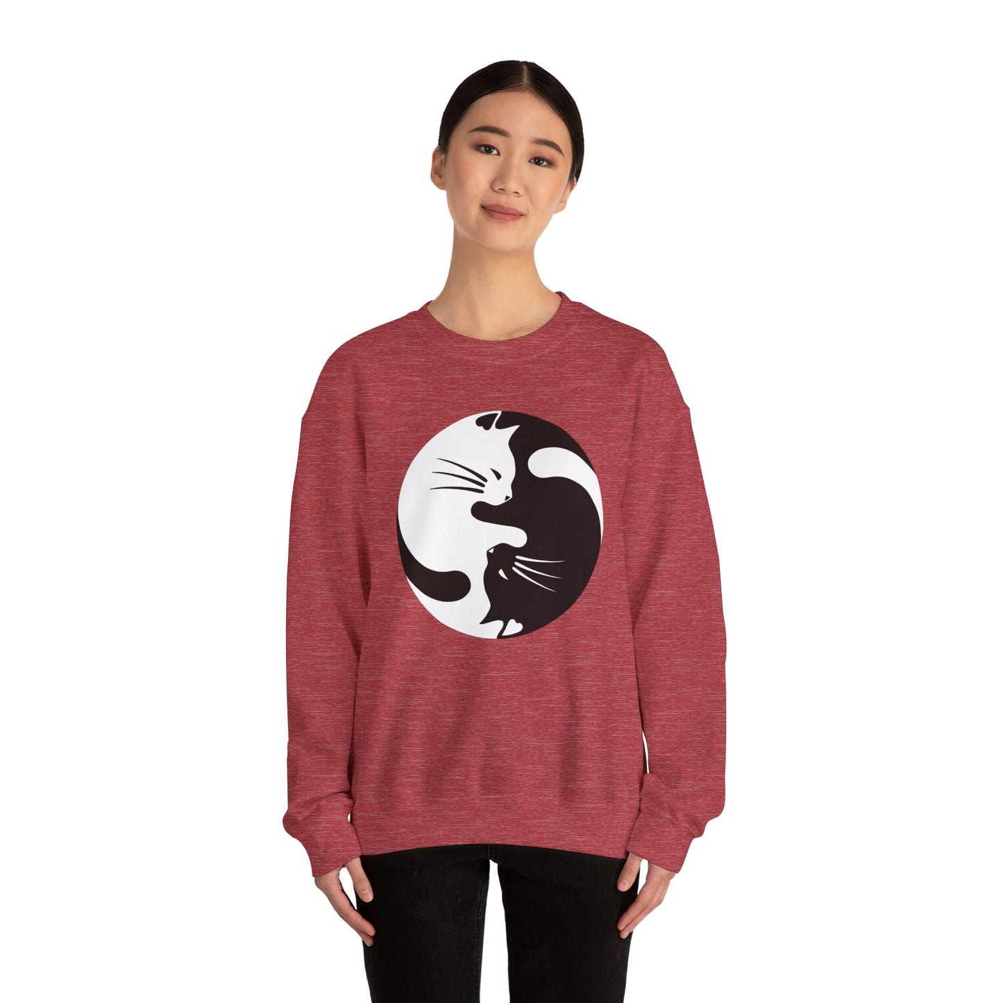 Yin Yang Kitties Crewneck Sweatshirt