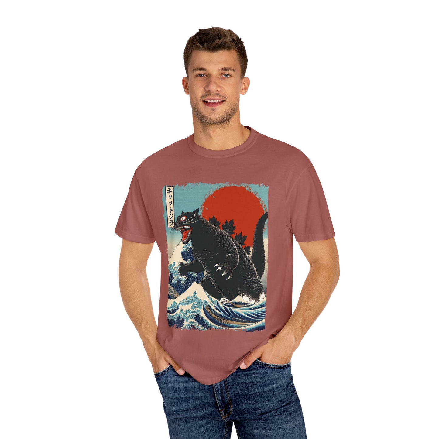 Catzilla Japanese Art T-Shirt