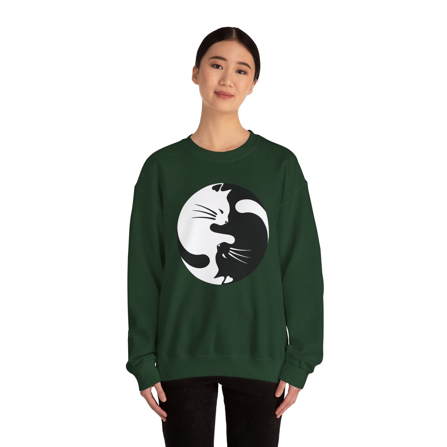 Yin Yang Kitties Crewneck Sweatshirt