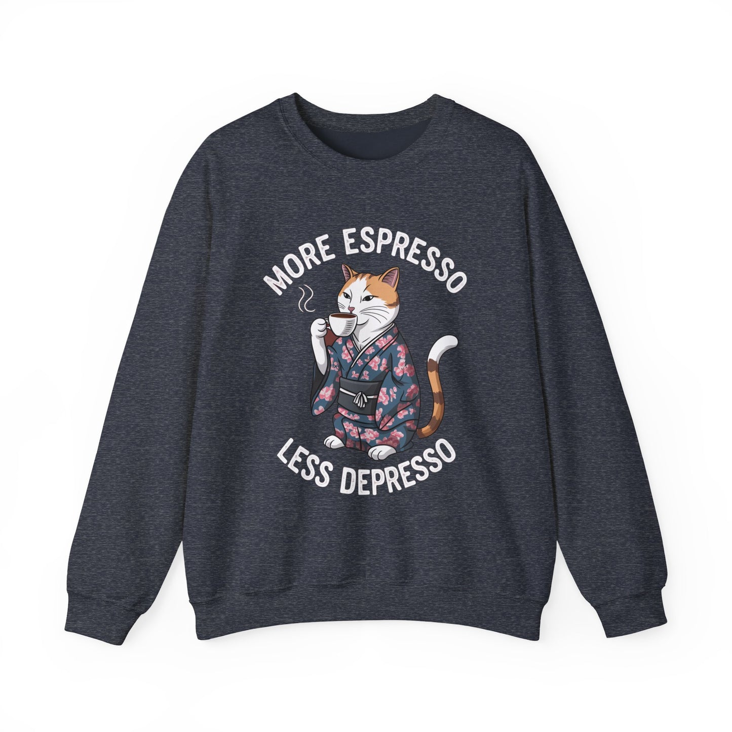 More Espresso Less Depresso Crewneck Sweatshirt