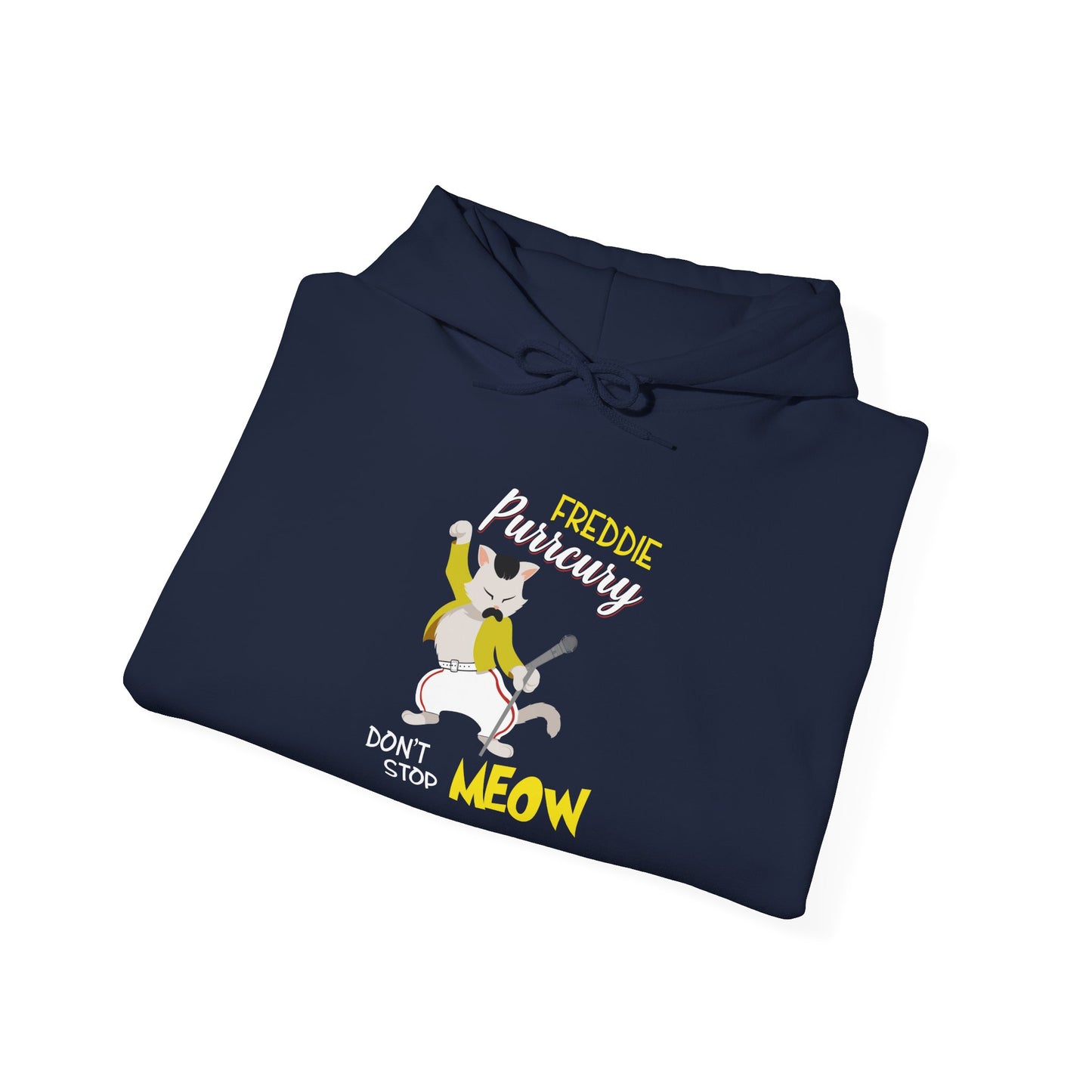 Freddie Purrcury Don’t Stop Meow Hooded Sweatshirt