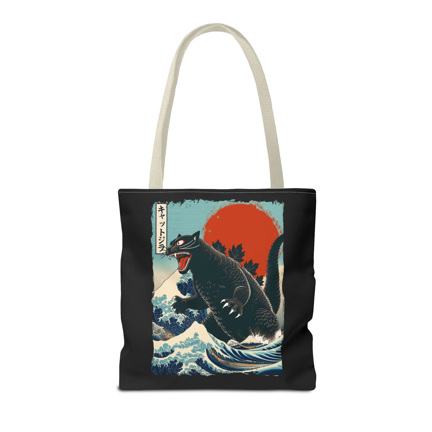 Catzilla Japanese Art Tote Bag