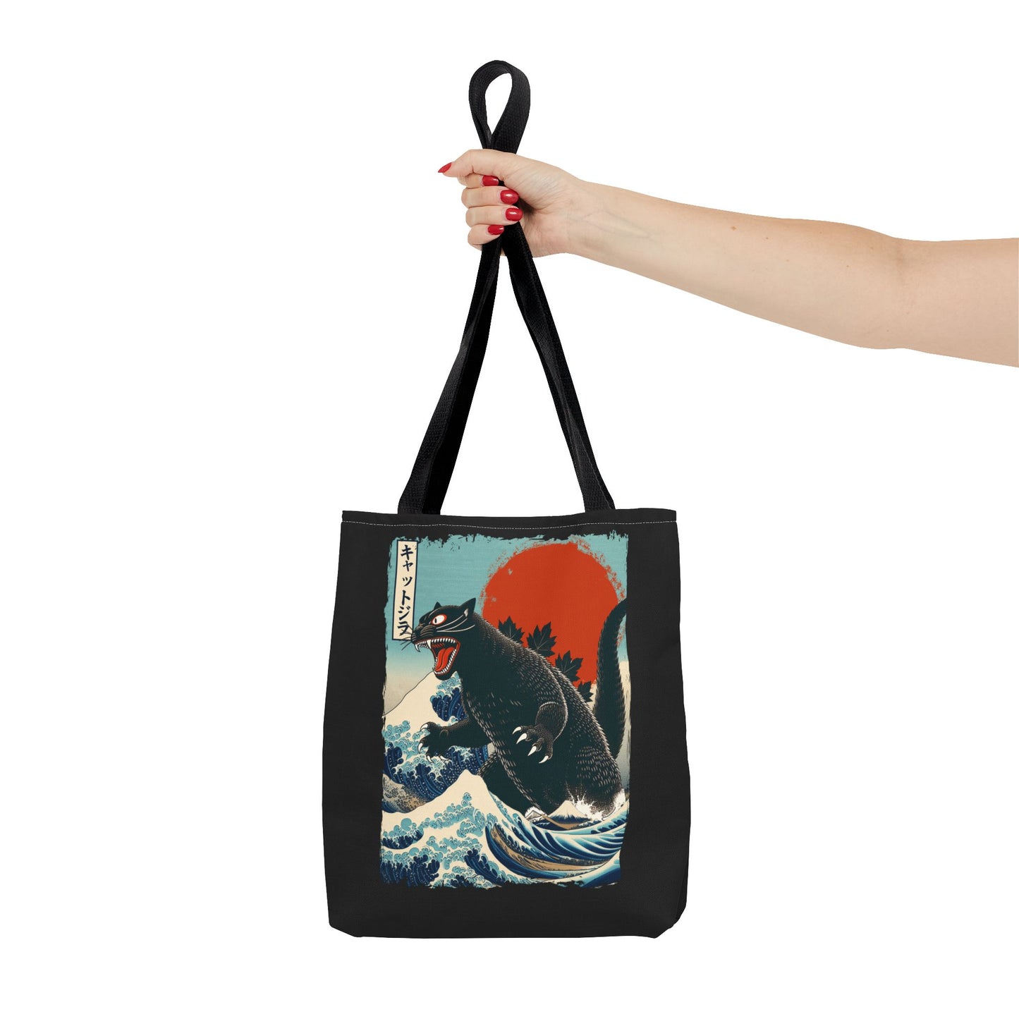 Catzilla Japanese Art Tote Bag