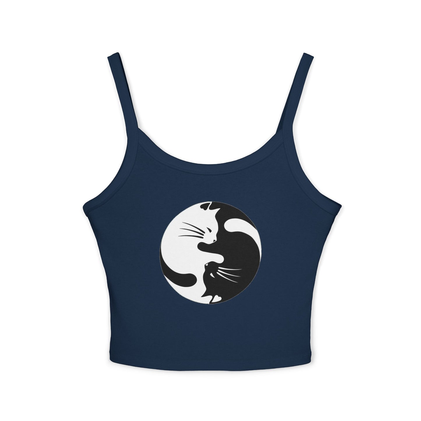 Yin Yang Kitties Women's Spaghetti Strap Tank Top