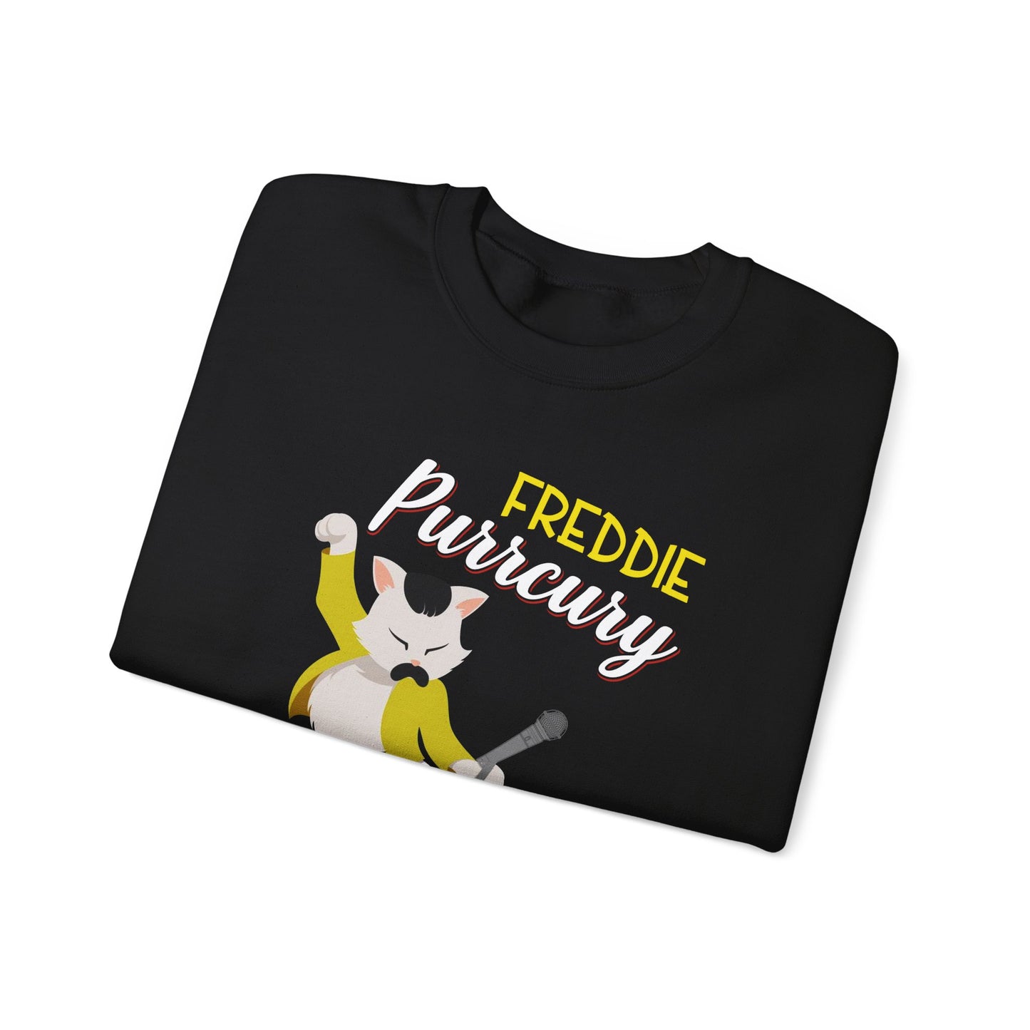 Freddie Purrcury Don’t Stop Meow Crewneck Sweatshirt