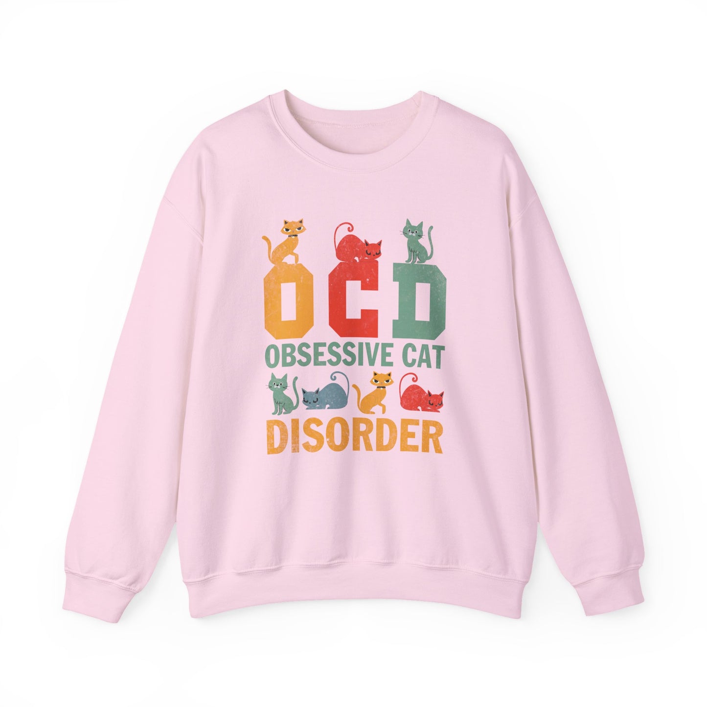 OCD Obsessive Cat Disorder Crewneck Sweatshirt