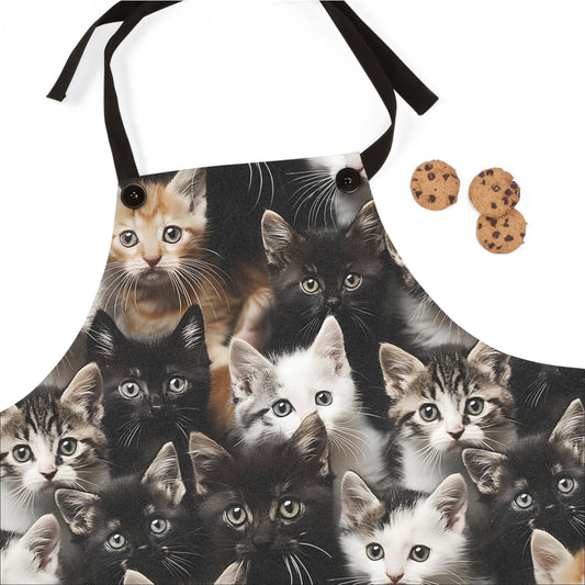 Cozy Kitten Crowd Apron