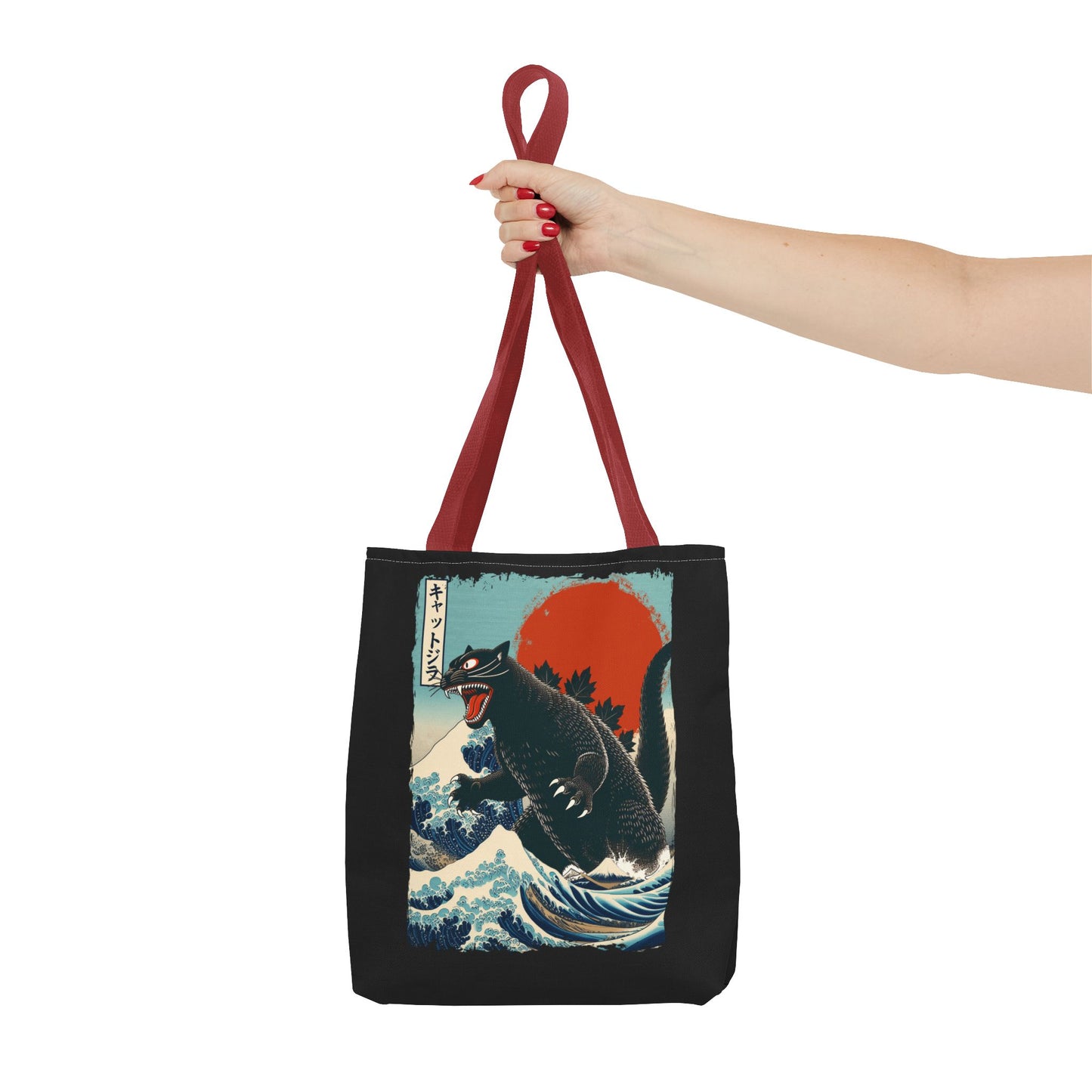 Catzilla Japanese Art Tote Bag