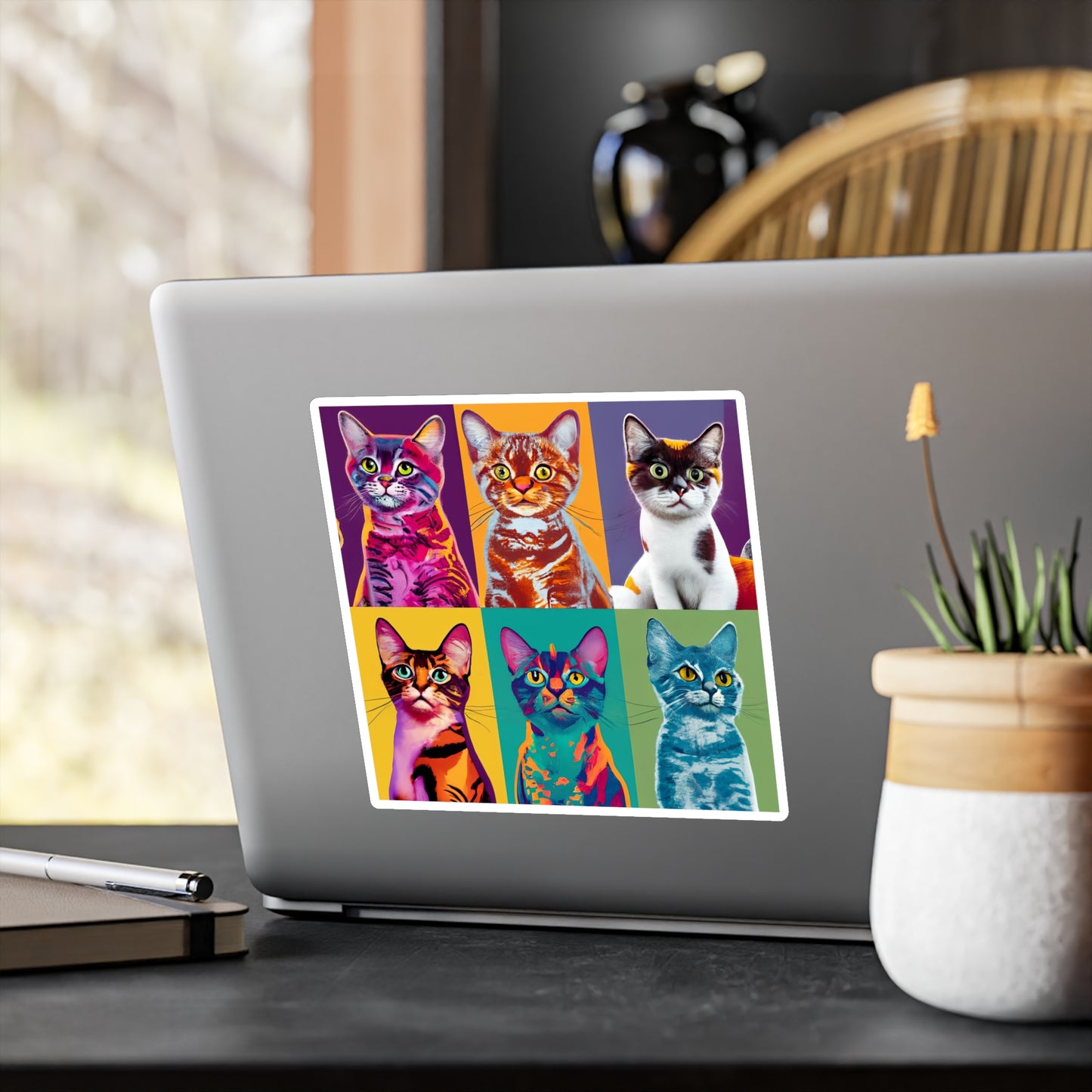 Catty Warhol Vinyl Decal