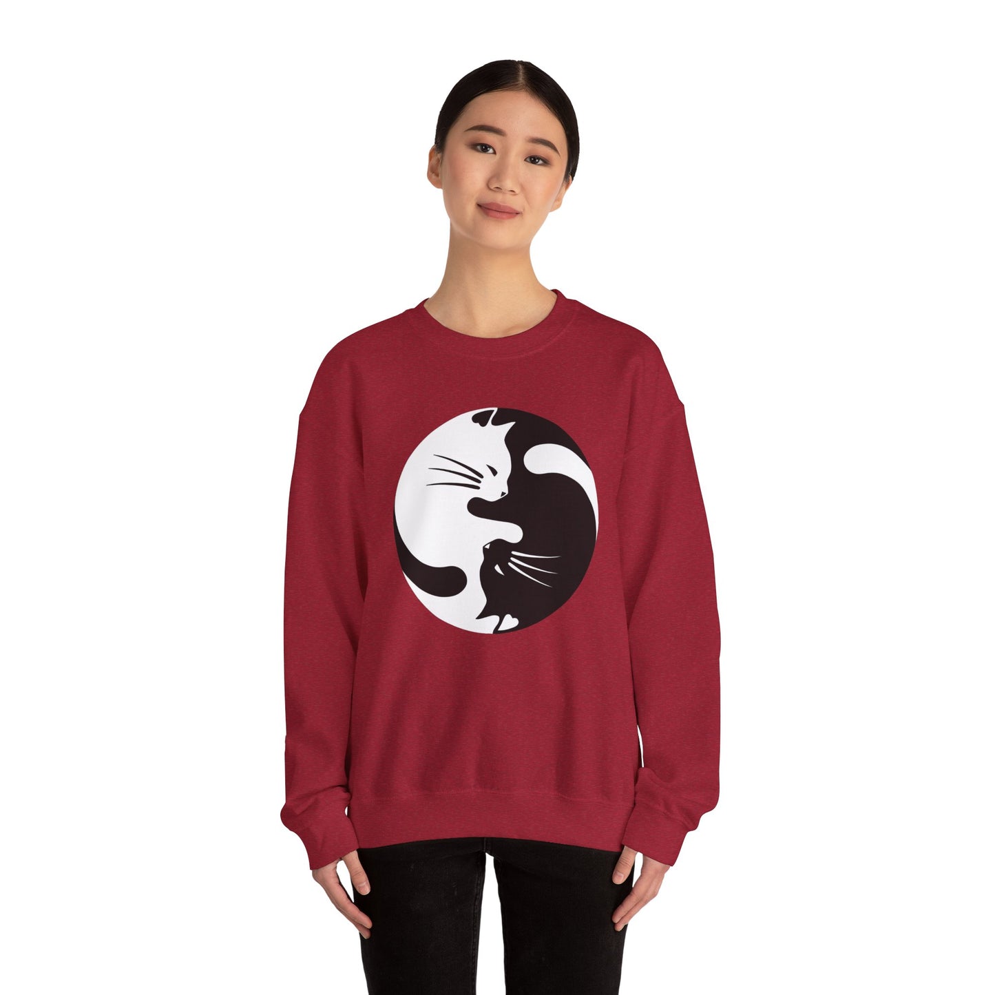 Yin Yang Kitties Crewneck Sweatshirt