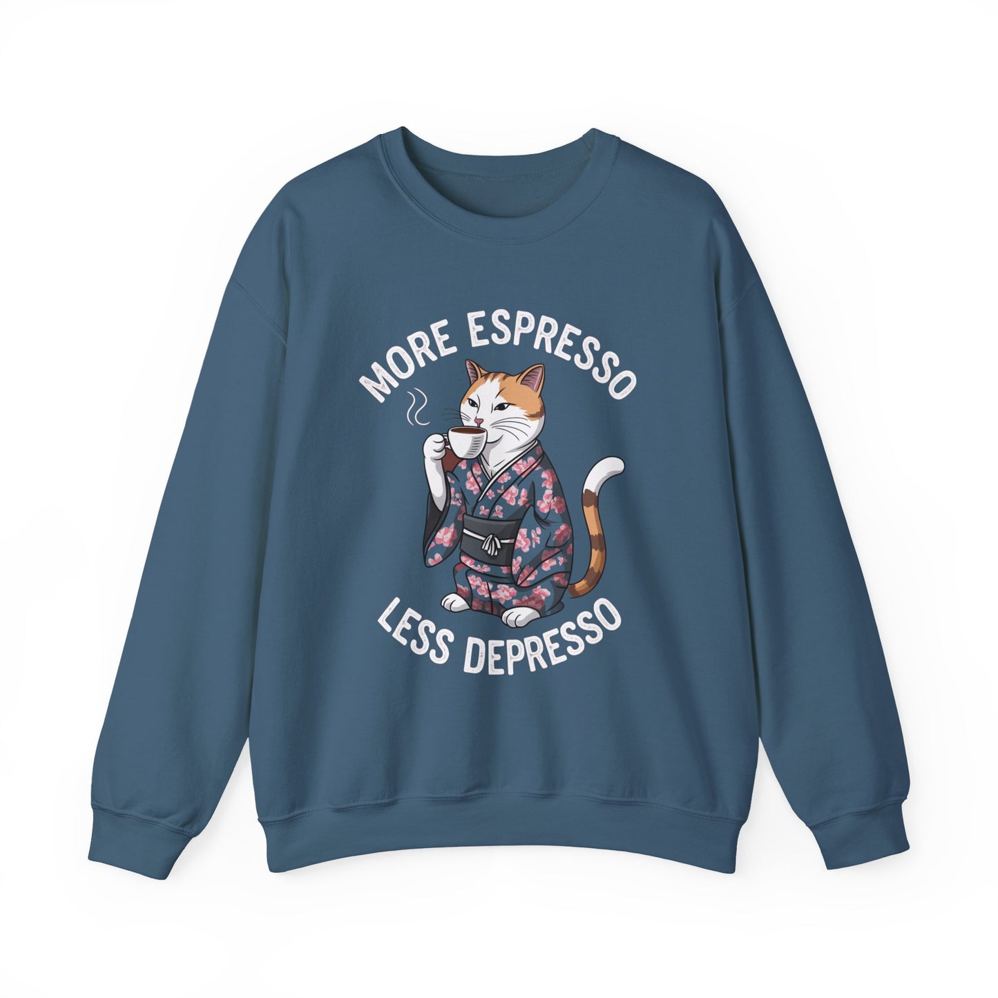 More Espresso Less Depresso Crewneck Sweatshirt