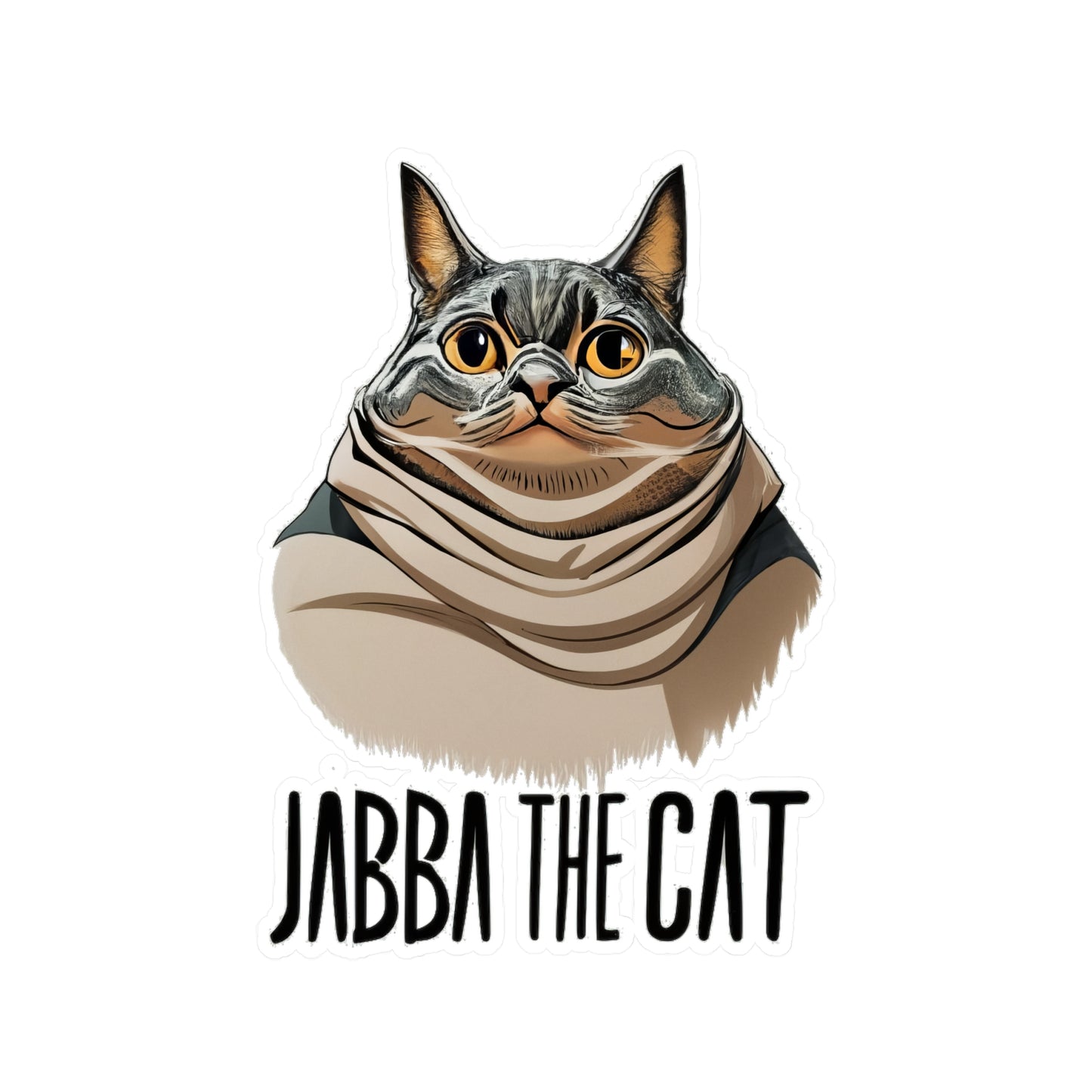 Jabba The Cat Vinyl Decal