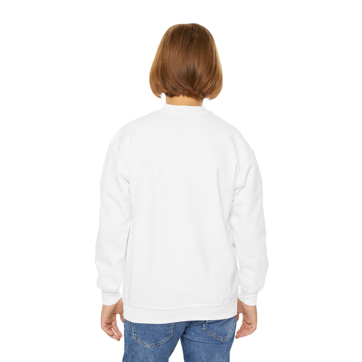 Cat Tail Love Retro Heart Youth Crewneck Sweatshirt
