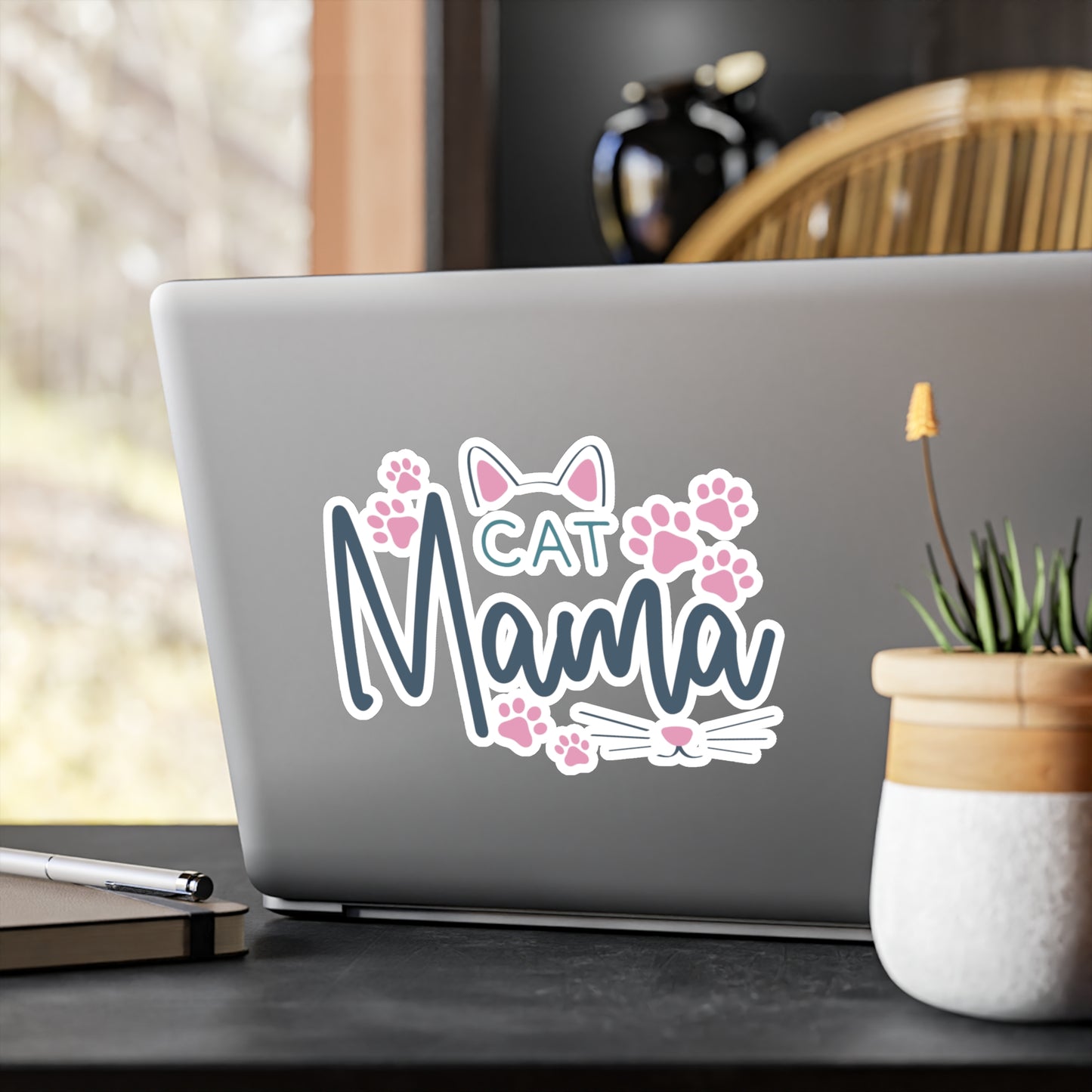 Cat Mama Vinyl Decal Sticker