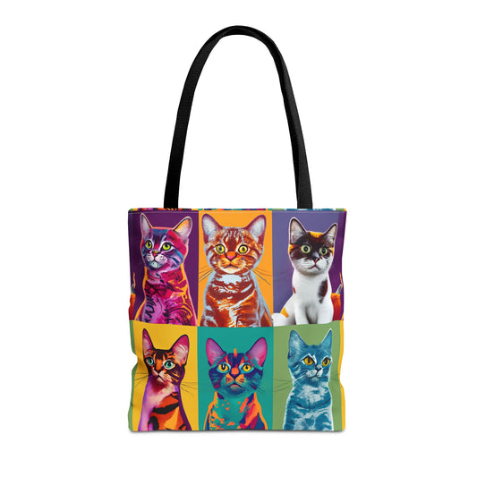 Catty Warhol Tote Bag