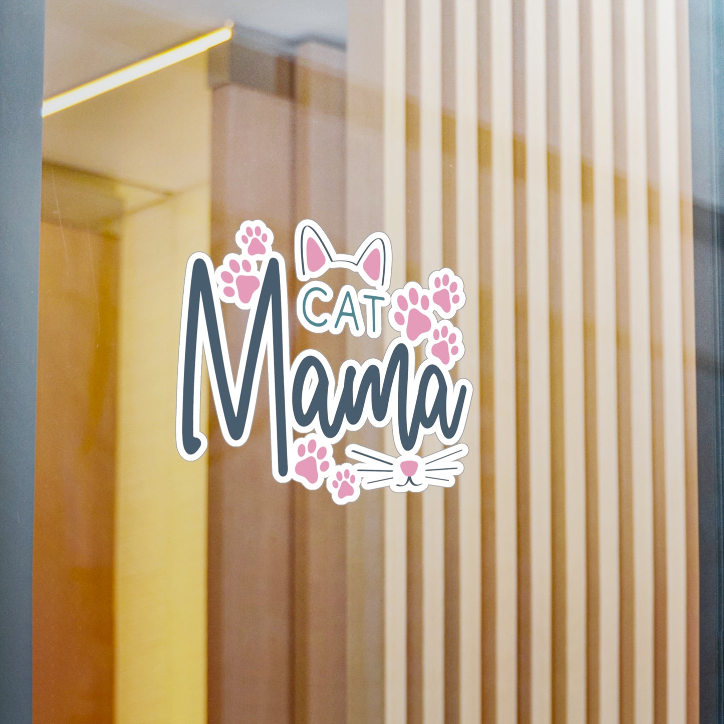 Cat Mama Vinyl Decal Sticker
