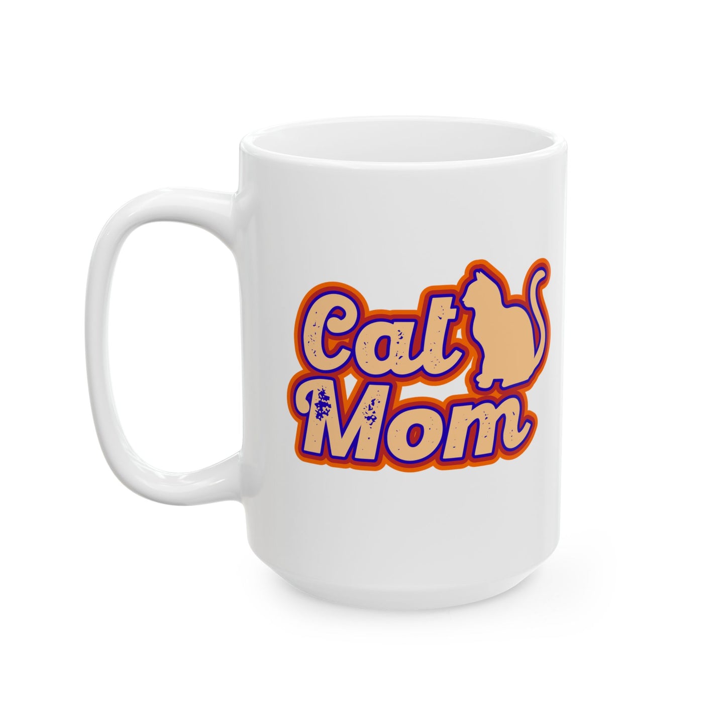 Vintage Cat Mom Coffee Mug