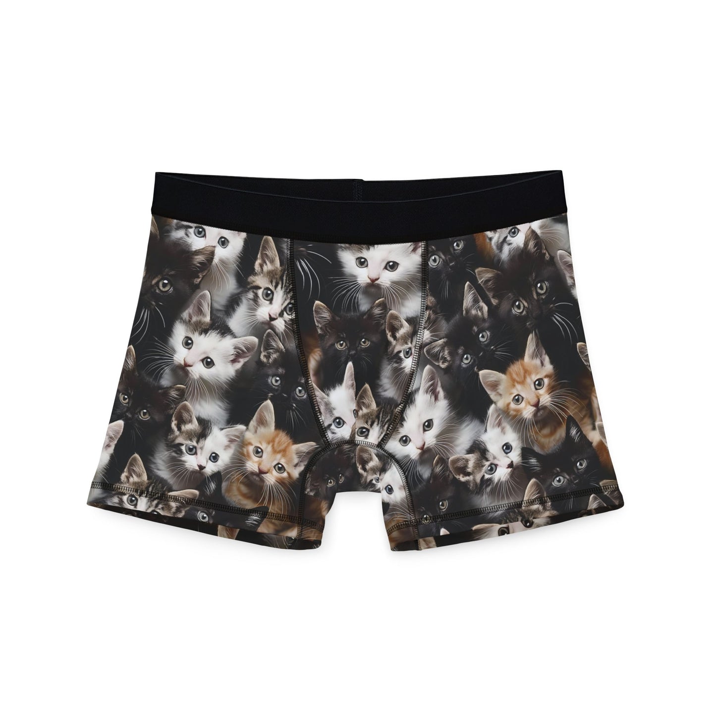 Cozy Kitten Crowd Men's Boxers