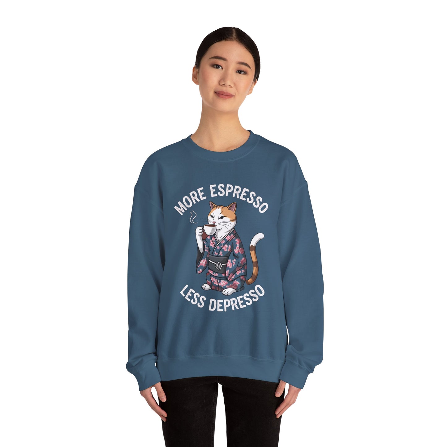 More Espresso Less Depresso Crewneck Sweatshirt
