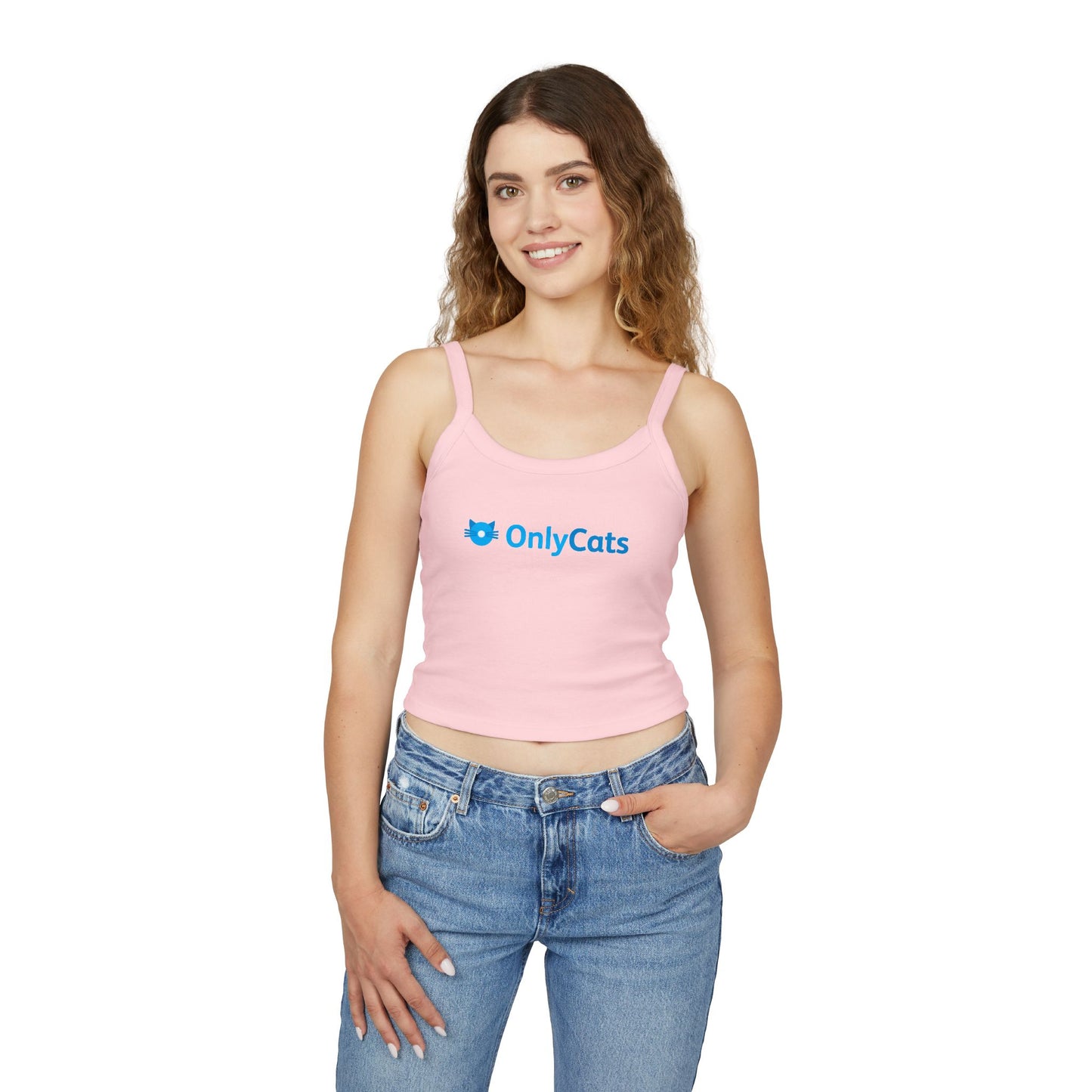 OnlyCats Cat Butt Women's Spaghetti Strap Tank Top