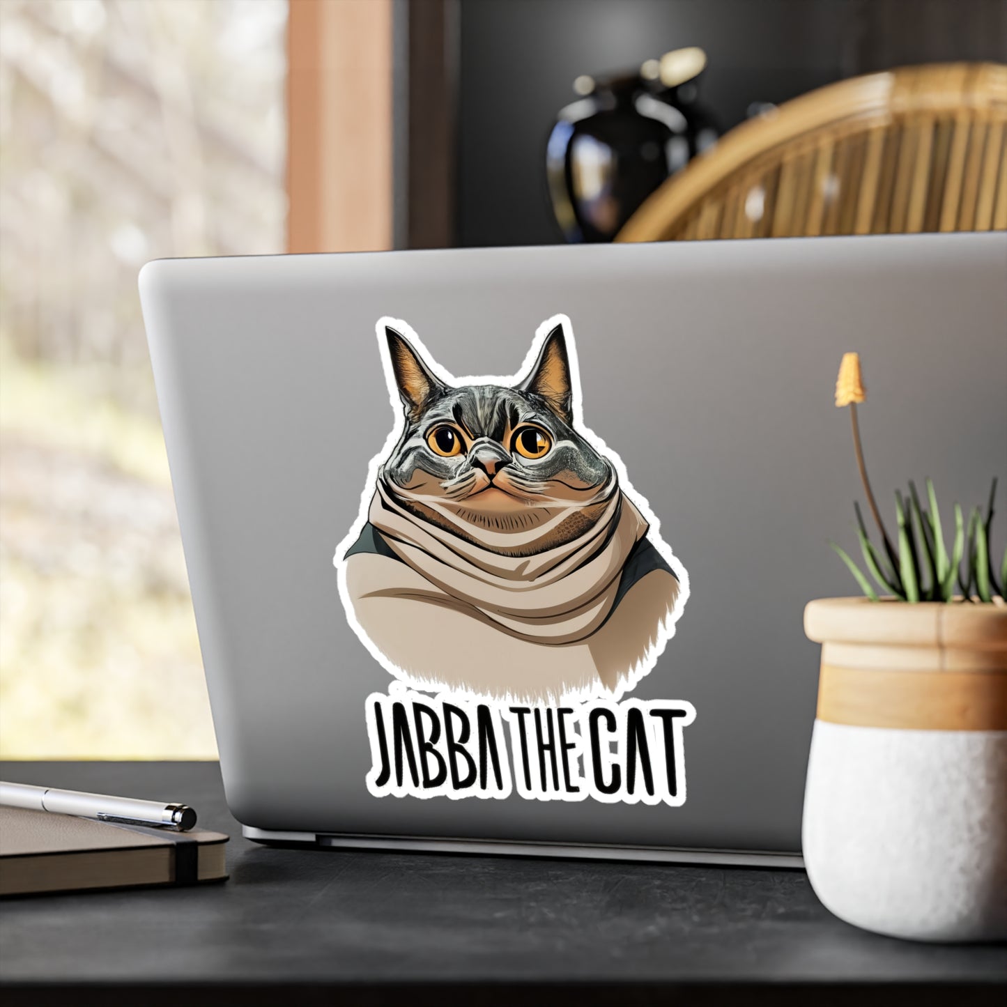Jabba The Cat Vinyl Decal