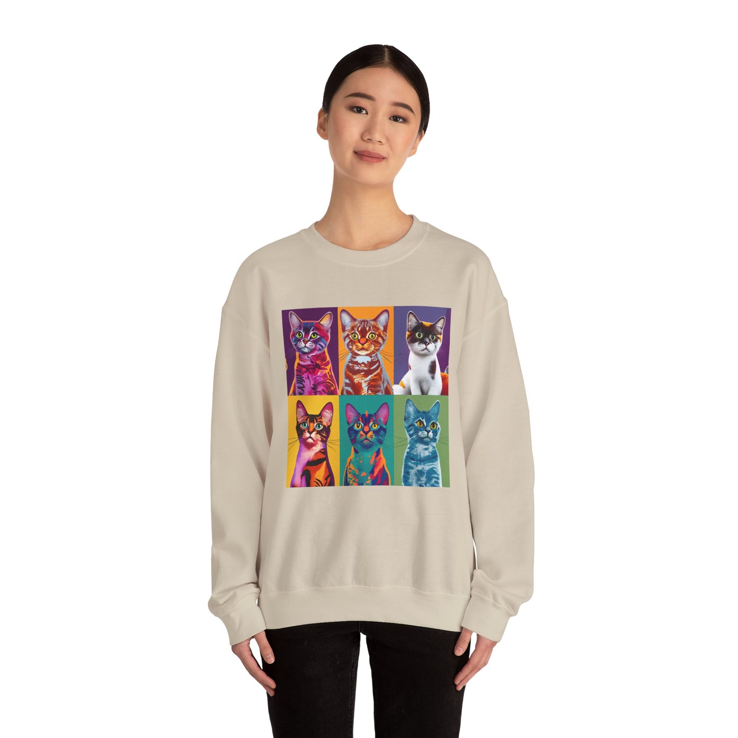 Catty Warhol Crewneck Sweatshirt