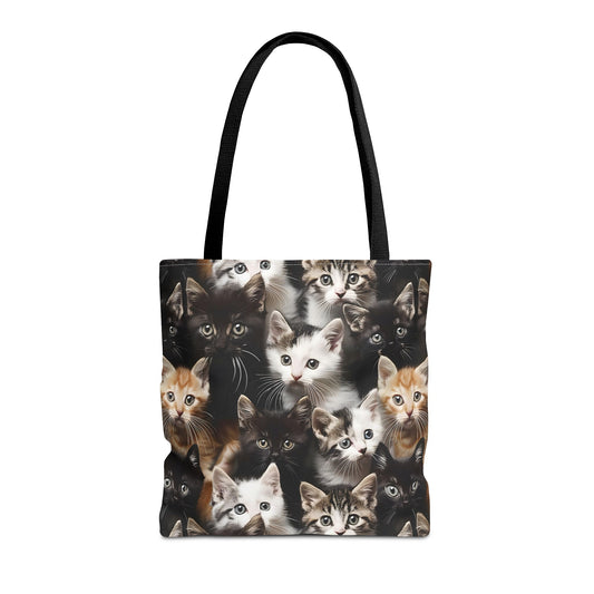 Cozy Kitten Crowd Tote Bag