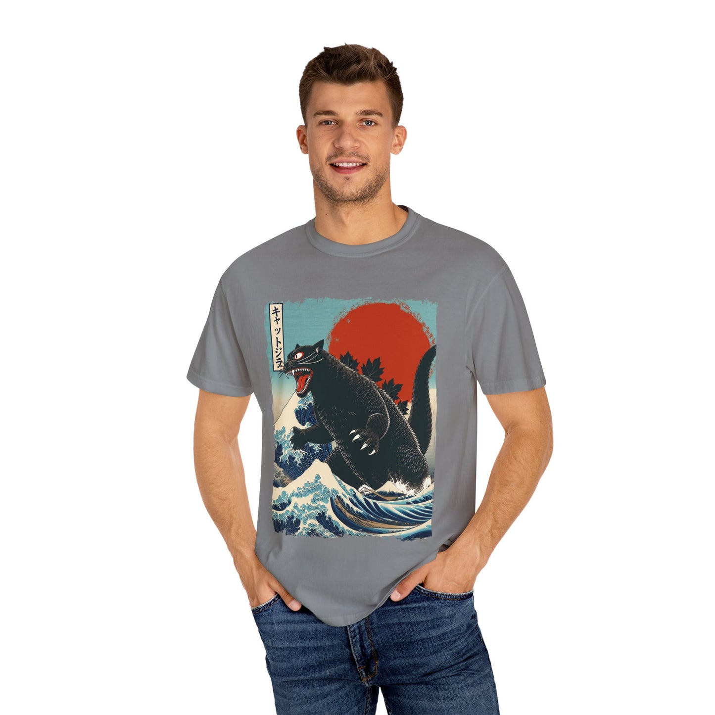 Catzilla Japanese Art T-Shirt