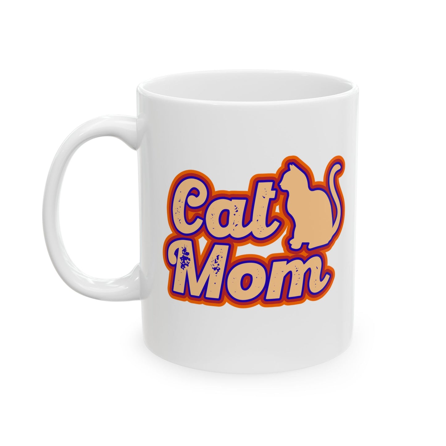 Vintage Cat Mom Coffee Mug