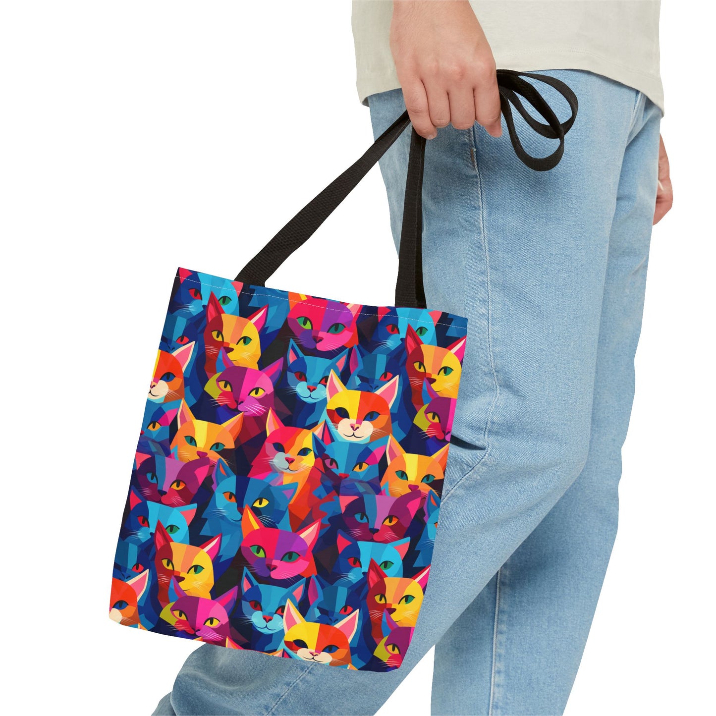 Prismatic Paws Tote Bag